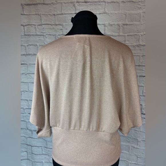 Cute gold and pink sparkle top size Large! - Picture 7 of 11